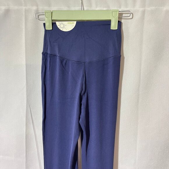 NEW S Short OFFLINE By Aerie Real Me High Waisted Crossover Legging Marbled Blue - Picture 8 of 10